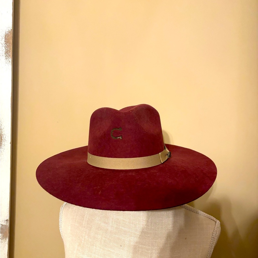 Gorgeous Burgundy Charlie Horse size Small hat